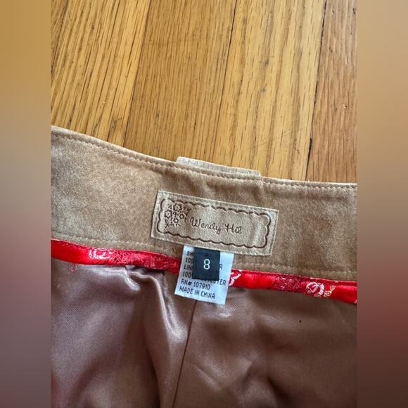 Y2K Vintage Brown Suede Pants - Picture 11 of 11